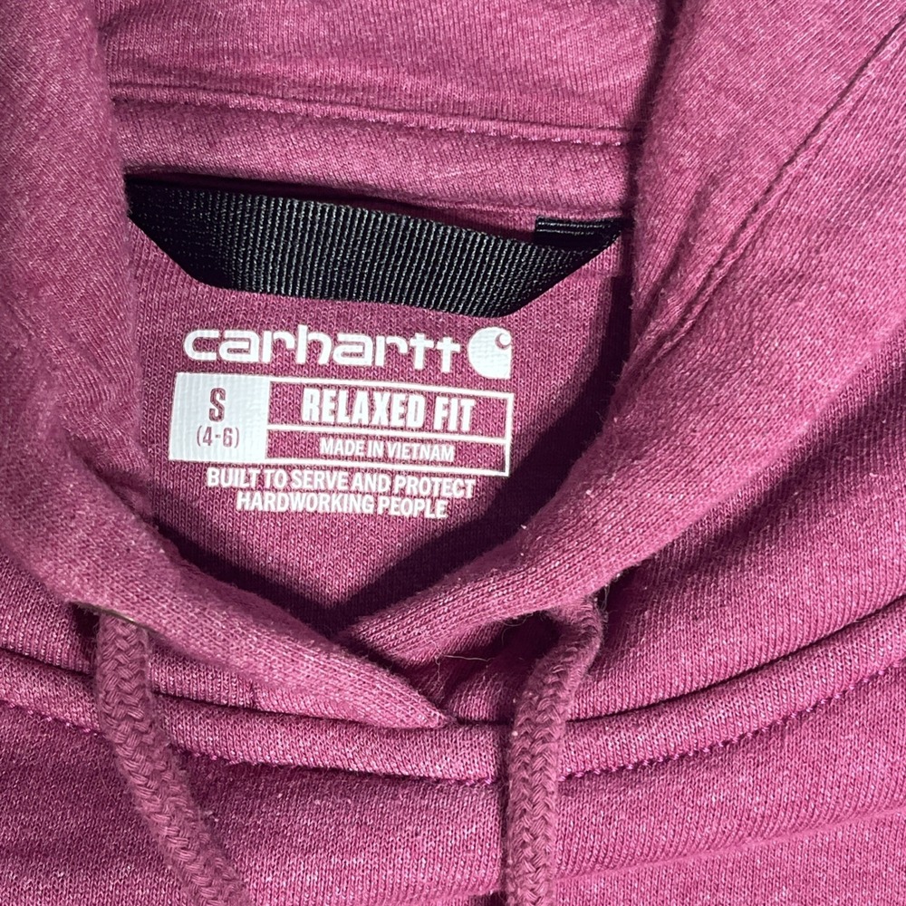 Carhartt Women's Clarksburg Graphic Sleeve Pullover Hoodie Sweatshirt Small 4-6 - Picture 3 of 8